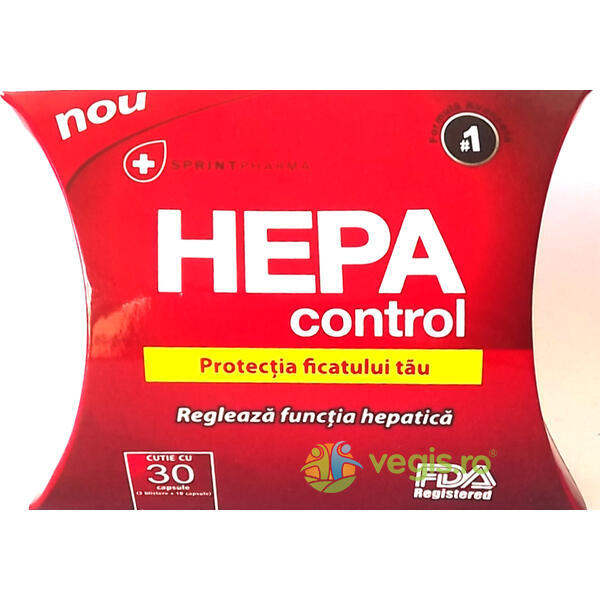 Hepa Control 30cps, SPRINT PHARMA, Capsule, Comprimate, 1, Vegis.ro