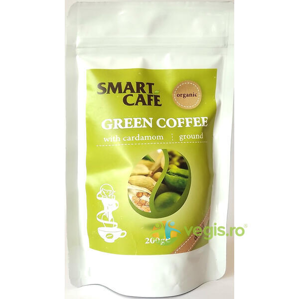 Cafea Verde Macinata Decafeinizata Cu Cardamom Eco/Bio 200gr, OBIO, Produse BIO, 1, Vegis.ro