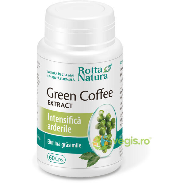 Green Cofee (Cafea Verde) 400mg 60cps, ROTTA NATURA, Remedii Capsule, Comprimate, 1, Vegis.ro