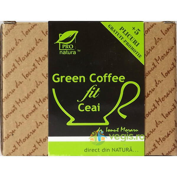 Ceai Green Coffee Fit 25dz, MEDICA, Ceaiuri doze, 1, Vegis.ro
