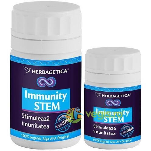 Immunity Stem 70cps + 30cps Promo, HERBAGETICA, Pachete 1+1, 1, Vegis.ro