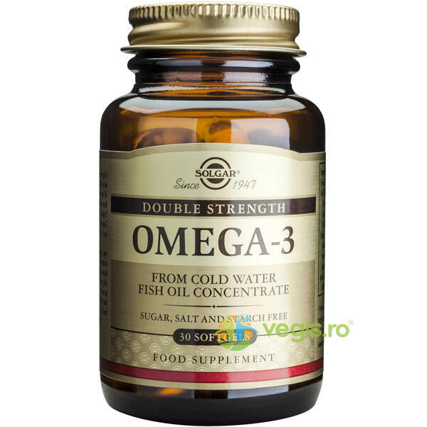 Omega 3 dublu concentrat (Ulei de peste) 700mg 30cps, SOLGAR, Capsule, Comprimate, 1, Vegis.ro