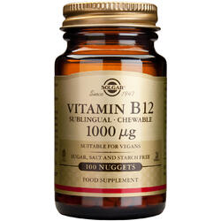 Vitamina B12 1000mcg 100tb (Cobalamina) SOLGAR