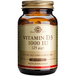 Vitamina D3 1000iu 100cps SOLGAR