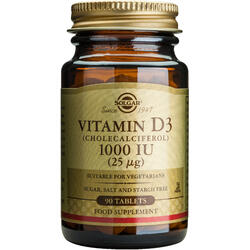 Vitamina D3 1000iu 90tb SOLGAR