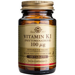 Vitamina K1 100mcg 100tb SOLGAR