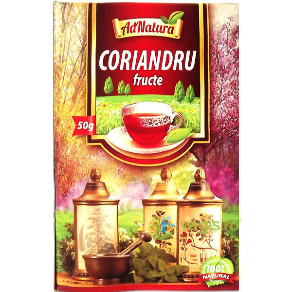 Coriandru Fructe 50gr, ADNATURA, Ceaiuri naturale, 1, Vegis.ro