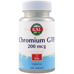 Chromium GTF (Crom) 200mcg 100tb Secom, KAL
