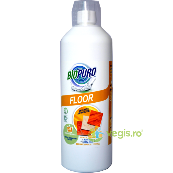 Detergent Hipoalergen Pentru Pardoseli Bio 1l, BIOPURO, Produse Vegane, 1, Vegis.ro