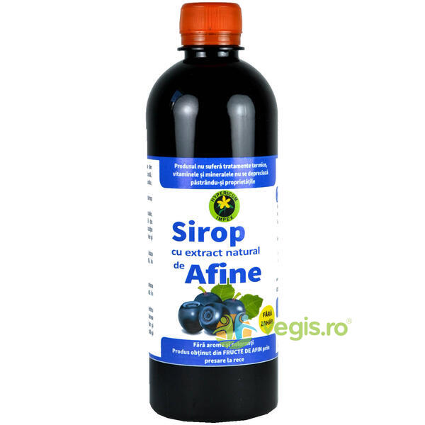Sirop Afine Hipocaloric 500ml, HYPERICUM, Sucuri, Siropuri, Bauturi, 2, Vegis.ro