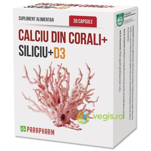 Calciu Din Corali+Si+D3 30cps, QUANTUM PHARM, Remedii Capsule, Comprimate, 1, Vegis.ro