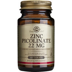 Zinc Picolinate 22mg 100tb SOLGAR