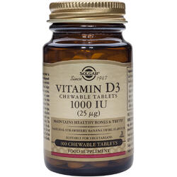 Vitamina D3 1000iu 100tb Masticabile SOLGAR