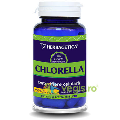 Chlorella 60cps, HERBAGETICA, Capsule, Comprimate, 1, Vegis.ro