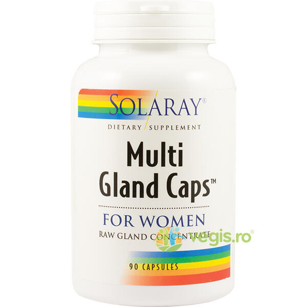 Multi Gland Caps For Women 90cps Secom,, SOLARAY, Capsule, Comprimate, 1, Vegis.ro