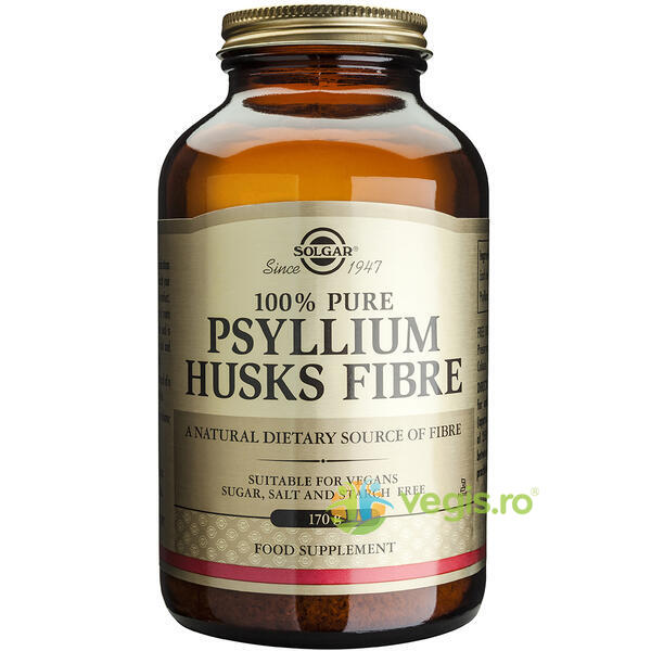 Psyllium Husks Fibre Powder 170g -, SOLGAR, Pulberi & Pudre, 1, Vegis.ro