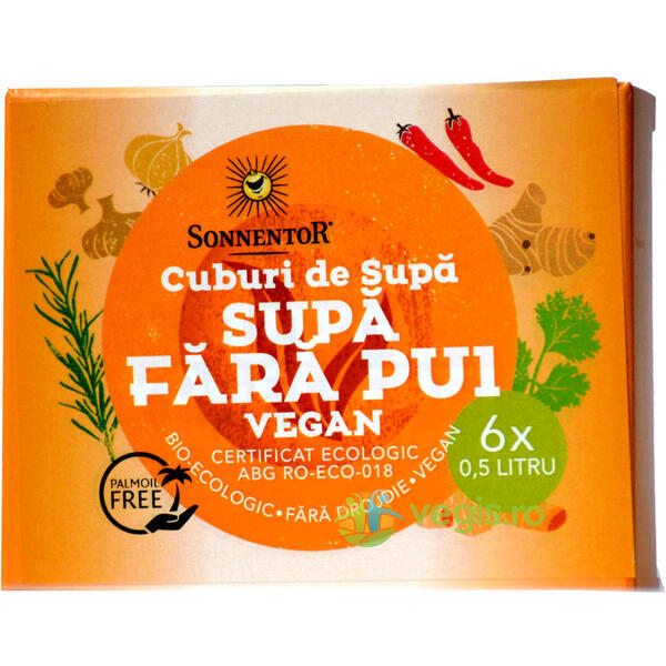 Cub De Supa Fara Pui Vegan Ecologic/Bio 6cuburi, SONNENTOR, Produse BIO, 1, Vegis.ro