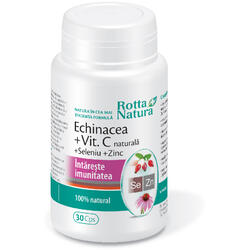 Echinaceea+Vitamina C+Seleniu+Zinc 30cps ROTTA NATURA