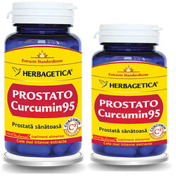 Pachet Prostato Curcumin 95 60cps+30cps HERBAGETICA