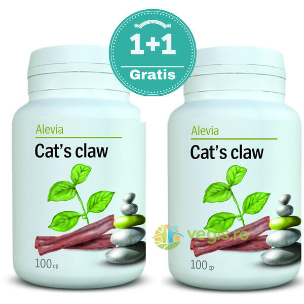 Pachet Cat's Claw 100Cpr 1+1 Gratis, ALEVIA, Capsule, Comprimate, 1, Vegis.ro