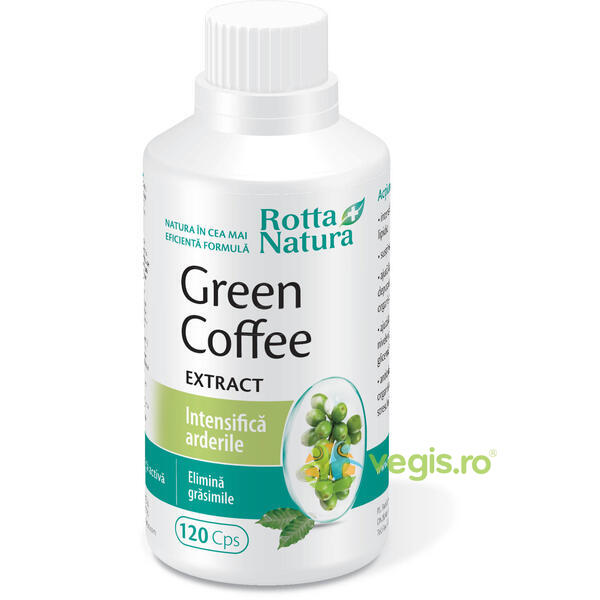 Green Coffee Extract 120Cps, ROTTA NATURA, Remedii Capsule, Comprimate, 1, Vegis.ro
