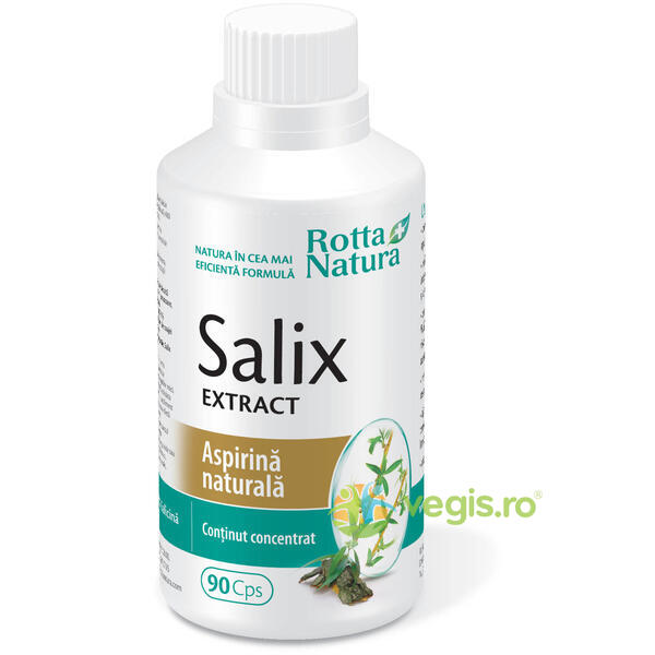 Salix Extract (Aspirina Naturala) 90Cps, ROTTA NATURA, Raceala & Gripa, 1, Vegis.ro