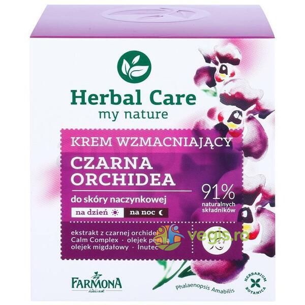 Herbal Care Crema Fortifianta cu Orhidee Neagra pentru Ten Cuperozic Zi/Noapte 50ml, FARMONA, Cosmetice ten, 3, Vegis.ro