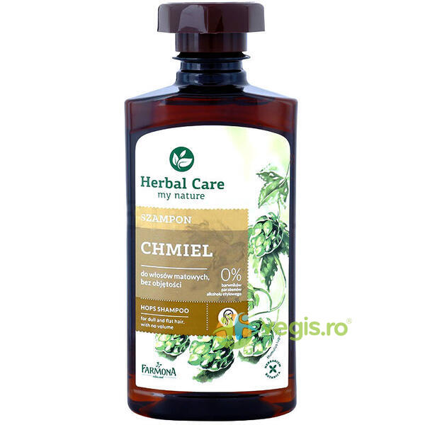 Herbal Care Sampon cu Extract de Hamei pentru Par Lipsit de Volum 330ml, FARMONA, Cosmetice Par, 1, Vegis.ro