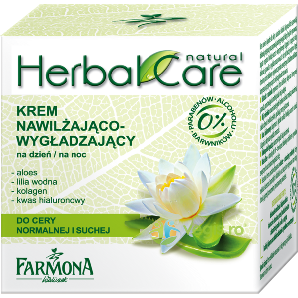 Herbal Care Crema Hidratanta De Zi/Noapte Pentru Ten Normal Si Uscat 50ml, FARMONA, Cosmetice ten, 1, Vegis.ro