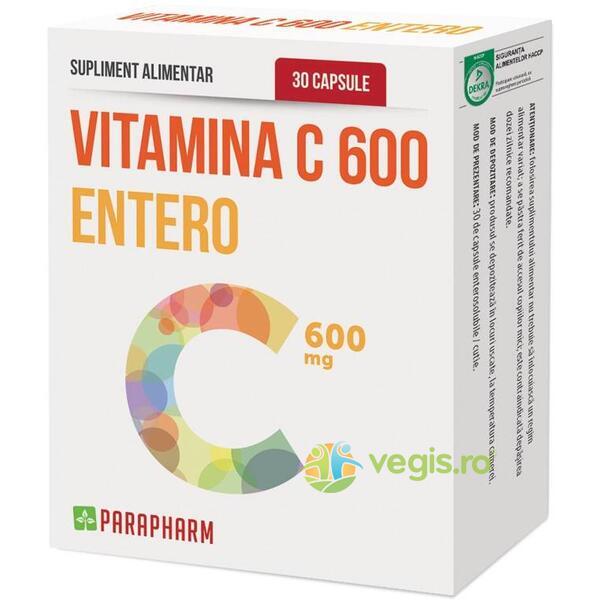 Vitamina C 600mg Entero 30cps, QUANTUM PHARM, Capsule, Comprimate, 1, Vegis.ro
