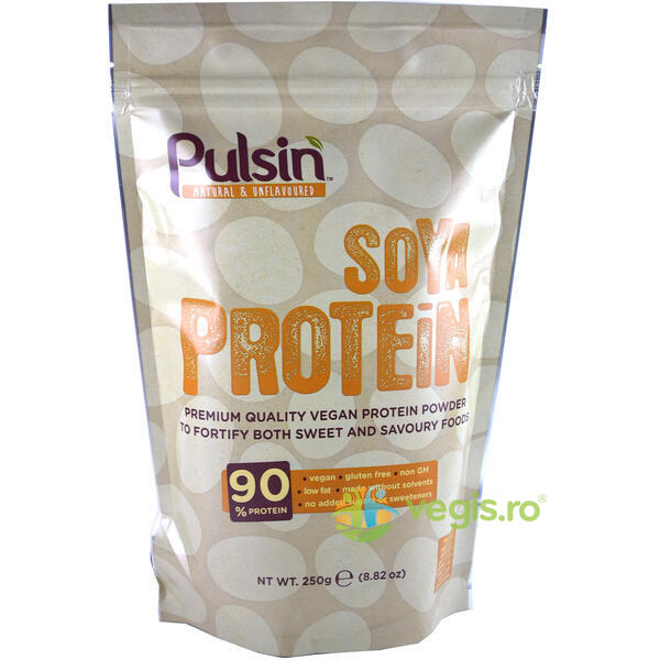 Pulsin Pudra Proteica Din Soia Raw 250g, PULSIN, Pulberi & Pudre, 1, Vegis.ro