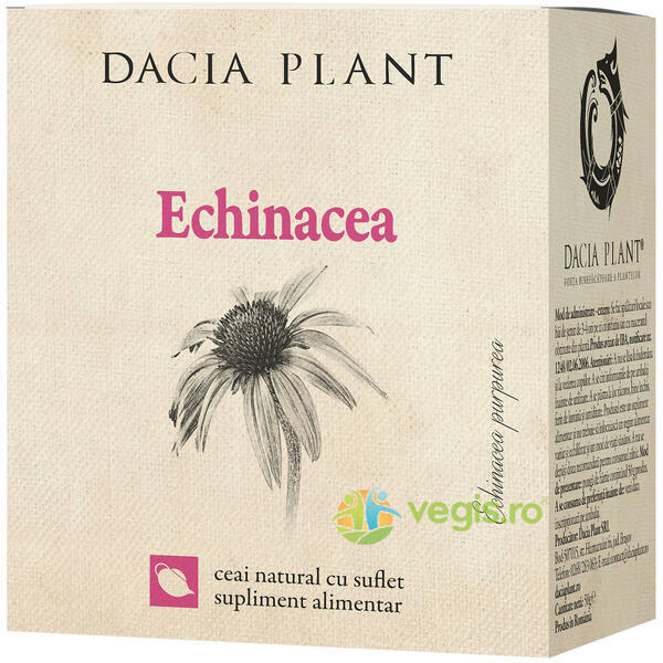 Ceai De Echinacea 50g, DACIA PLANT, Ceaiuri vrac, 1, Vegis.ro