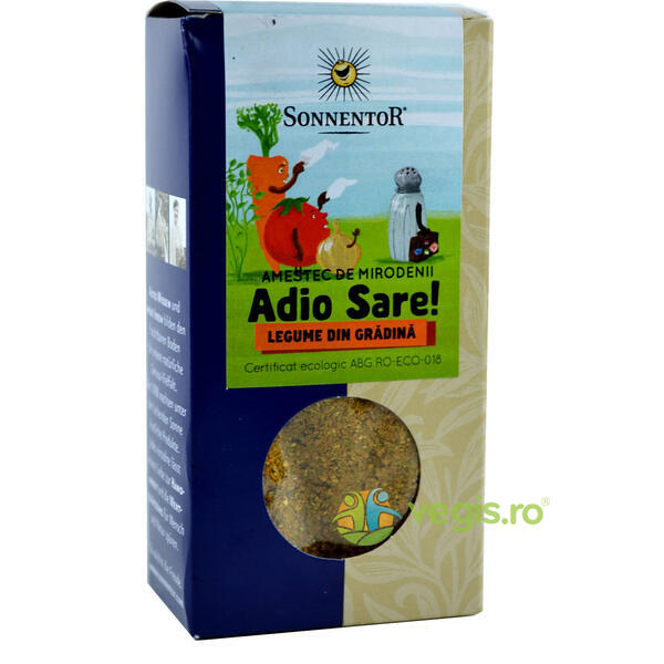 Condiment - Amestec Adio Sare! Legume Din Gradina Ecologic/Bio 60gr, SONNENTOR, Condimente, Sare, 1, Vegis.ro