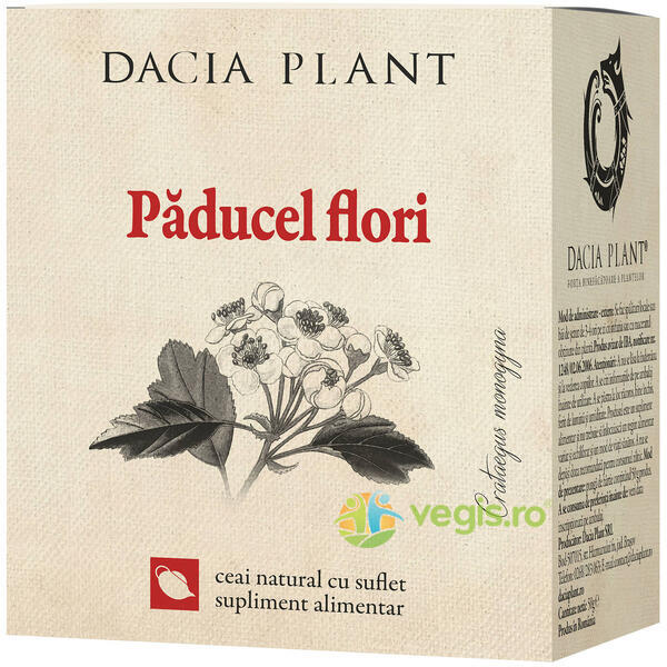 Ceai De Paducel Flori 50g, DACIA PLANT, Ceaiuri vrac, 1, Vegis.ro