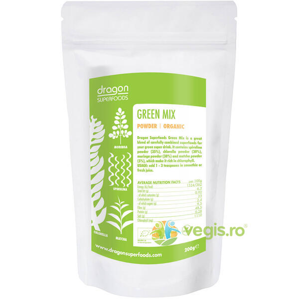 Green Mix Ecologic/Bio 200g, OBIO, Superalimente, 1, Vegis.ro