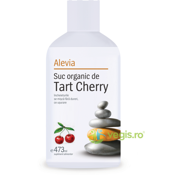 Suc Organic de Tart Cherry 473Ml, ALEVIA, Suplimente Lichide, 1, Vegis.ro