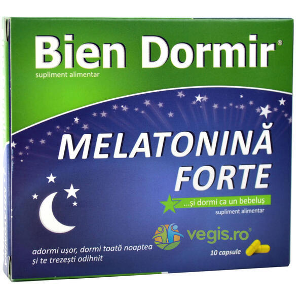 Bien Dormir + Melatonina Forte 10Cps, FITERMAN PHARMA, Capsule, Comprimate, 1, Vegis.ro
