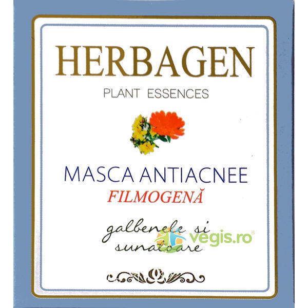 Masca Antiacnee Filmogena 60ml, HERBAGEN, Tratamente Acnee, 2, Vegis.ro