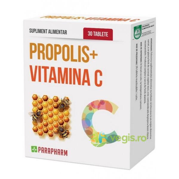 Propolis + Vitamina C 30tb, QUANTUM PHARM, Imunitate, 1, Vegis.ro