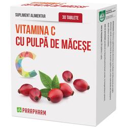 Vitamina C cu Pulpa De Macese 30tb QUANTUM PHARM