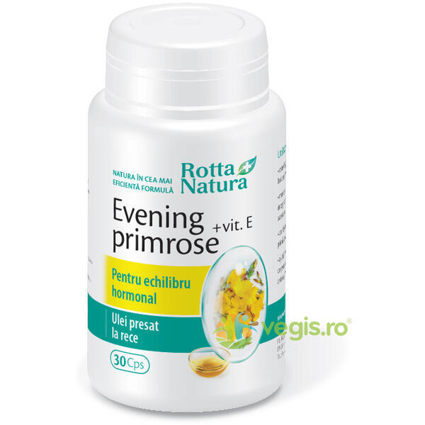 Evening Primrose (Luminita noptii)+Vitamina E 30cps, ROTTA NATURA, Produse de Slabit, 1, Vegis.ro