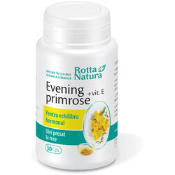 Evening Primrose (Luminita noptii)+Vitamina E 30cps ROTTA NATURA