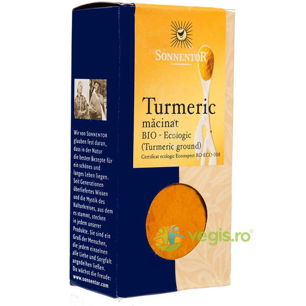 Turmeric Macinat Ecologic/Bio 40g, SONNENTOR, Alimente BIO/ECO, 1, Vegis.ro