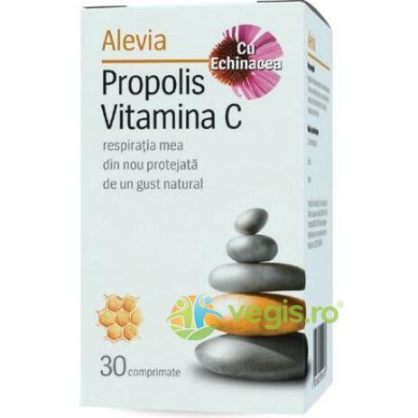 Propolis Vitamina C  Cu Echinacea 30 cp, ALEVIA, Raceala & Gripa, 1, Vegis.ro