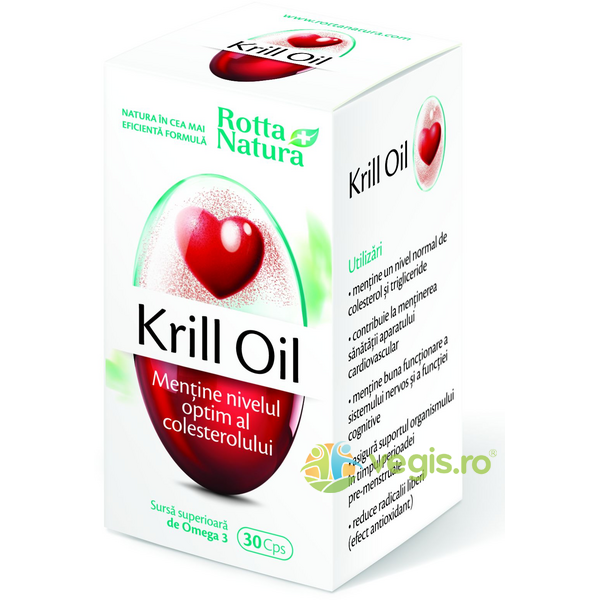 Krill Oil 30cps, ROTTA NATURA, Capsule, Comprimate, 1, Vegis.ro