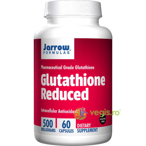 Glutathione Reduced 500mg 60cps Secom,, JARROW FORMULAS, Capsule, Comprimate, 1, Vegis.ro