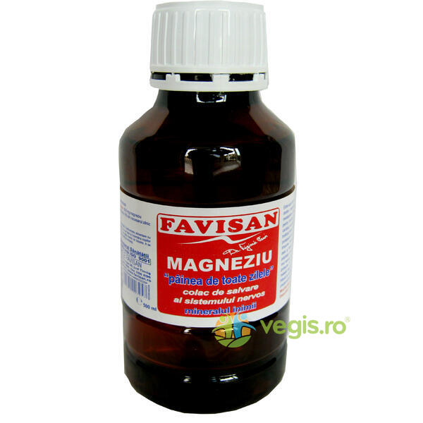 Magneziu Lichid 500ml, FAVISAN, Suplimente Lichide, 2, Vegis.ro