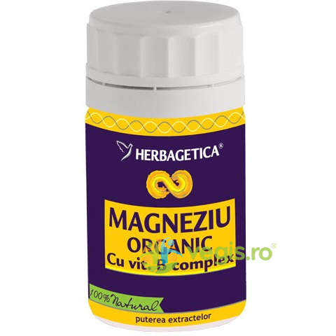 Magneziu Organic 70cps, HERBAGETICA, Capsule, Comprimate, 1, Vegis.ro
