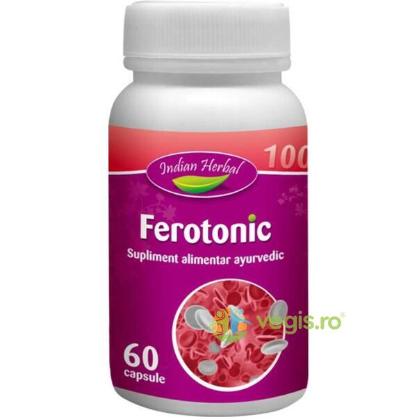 Ferotonic 60cps, INDIAN HERBAL, Remedii Capsule, Comprimate, 1, Vegis.ro