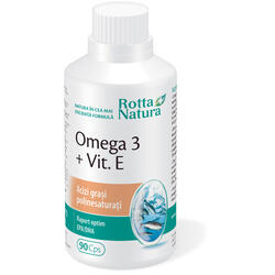 Omega 3 1000mg + Vitamina E 90cps ROTTA NATURA
